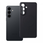 Silikoninis magnetinis dėklas telefonui, suderinamas su MagSafe, skirtas SAMSUNG S26 Edge, juodas