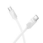 Kaabel USB C to USB C Hoco 3A 60W 1 m X114 valge