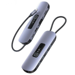 USAMS adapter HUB 10w1 3xUSB 3.0/TF/SD/ USB-C/HDMI/RJ45/VGA PD100W tume SJ644HUB01 (US-SJ644)