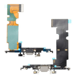 Lanksčioji jungtis skirta iPhone 8 Plus įkrovimo kontaktų, su mikrofonu Silver naudota ORG