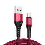 USB Kaabel Joyroom "N10" Punane "Lightning" (Komplekt 3pcs: 25cm / 120cm / 200cm)