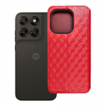 Klapp&uuml;mbris Motorola G67 / G77 Cubic Book, punane