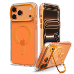 Spigen Ultra Hybrid Optik S MagSafe &uuml;mbris iPhone 18 Pro / 17 Pro jaoks, l&auml;bipaistev oranž
