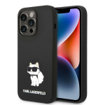 Karl Lagerfeld Silicone Choupette &uuml;mbris jaoks iPhone 14 Pro Max - must
