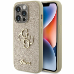 GUESS &uuml;mbris jaoks IPHONE 15 Pro GUHCP15LHG4SGD (Fixed Glitter Big 4G) kuldne