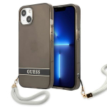 Guess GUHCP13SHTSGSK iPhone 13 mini 5.4" must/must k&otilde;vakott L&auml;bipaistev Stap