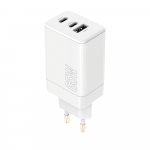 Maxlife MXTC-08-65ACC PD QC laadija 2x USB-C 1x USB 65W valge
