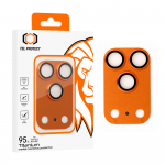 Tempered klaas Tel Protect 95% AR+AF Full Metal kaamera kaitse on camera for Iphone 17 Pro oranž (camera island)
