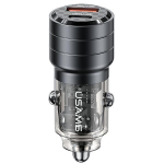 USAMS Automobilinis įkroviklis C36 USB+USB-C 95W FAST CHARGE juodas CC176CC01 (US-CC176)