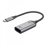 Adapteris USB-C (M) - DisplayPort (F), 4K/60Hz, su paauksuotomis jungtimis