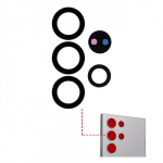 Galinės kameros lę&scaron;is suderinamas su Samsung S918 S23 Ultra galinės kameros lę&scaron;is (5 vnt.)