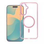 &Uuml;mbris Samsung A37 Frame Clear Hybrid Mag Cover &uuml;hilduv MagSafe-ga puuderroosa