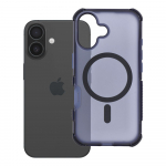 &Uuml;mbris iPhone 16 Forcell F-Protect BumperX Premium MagSafe-ga &uuml;hilduv tumesinine