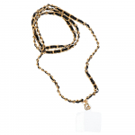 STRAP telefono dirželis, telefono pakabukas / virvelės ilgis 116 cm (58 cm kilpoje) / ant kaklo &ndash; juodas