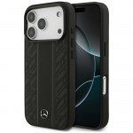 Mercedes Leather Laurel Leaves Stripes MagSafe &Uuml;mbris jaoks iPhone 17 Pro - Must