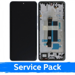 LCD ekranas suderinamas su Xiaomi Redmi Note 13 Pro+ 5G su rėmeliu / Aurora Purple / (Service Pack)