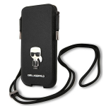 Karl Lagerfeld k&auml;ekott KLHCP12MOPHKMK 6,1" must hardcase Saffiano Ikonik Karl's