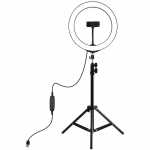 LED r&otilde;ngaslamp 26 cm laua statiiviga kuni 1.1m, telefonihoidik, USB