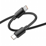 Kabelis USB C į USB C Hoco PD 6A 100W 1 m X96 juodas
