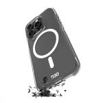 Puro Impact Clear D3O MagSafe Silicone &Uuml;mbris jaoks iPhone 16 Pro - L&auml;bipaistev