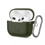 Tech-Protect Silicone Hook &Uuml;mbris jaoks Apple AirPods 3 - roheline