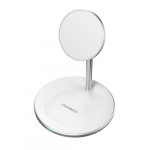 Wireless charger Choetech T581-F with stand (white)