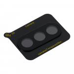 "5D Full Glue" kameros grūdintas stiklas - skirtas "Samsung Galaxy A57", juodas