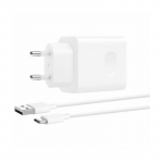 Laadija Huawei CP404B SuperCharge 22.5W USB-A + USB-A to USB-C kaabel 1.0m valge