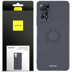 Spacecase Silikoninis dėklas su žiedu Redmi Note 11 Pro 4G/5G juodas