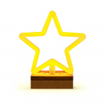 Neon Wood alus LED STAR soojavalge FLNW04 Forever Light