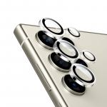 Crong Lens Ring karastatud klaasist kaamera objektiivikaitse seadmele Samsung Galaxy S24 Ultra, l&auml;bipaistev