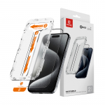 Crong EasyShield 2-Pack karastatud ekraanikaitseklaasid seadmele iPhone 15 Pro Max, 2 tk