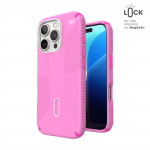 Speck Presidio2 Grip ClickLock & MagSafe &uuml;mbris seadmele iPhone 16 Pro, True Pink / Shocking Pink / White v&auml;rvitoonis