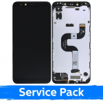 LCD Ekraan &Uuml;hildub Xiaomi Mi A2 Must Koos Frame (Service Pack)
