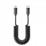 USB Laidas Essager "Chuan4" juodas 29W "Type-C / Lightning" 120cm