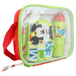 Mickey Mouse hommiku- ja l&otilde;unas&ouml;&ouml;gikarbi komplekt 530 ml joogipudeli ja kotiga