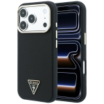 Guess Kevlar Triangle Logo MagSafe &uuml;mbris mudelile iPhone 17 Pro / 18 Pro &ndash; v&auml;rv: must