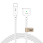 Tech-Protect MMC01 Ultraboost USB-C / MagSafe 3 140W 300cm kaabel mudelile MacBook, valge