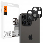 Spigen Optik.tR Camera Protector jaoks iPhone 14 Pro / Pro Max / 15 Pro / Pro Max / 16 Pro / Pro Max - must 2 pcs.