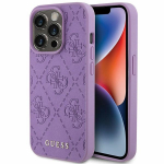 GUESS &uuml;mbris jaoks IPHONE 15 Pro GUHCP15LP4EPMU (Quilted 4G Classic) light lilla