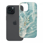 &Uuml;mbris jaoks iPhone 15 Forcell F-Protect Mirage compatible with Magsafe Military Drop-Test roheline marble