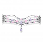 Apyrankė Apple Watch 42/44/45 dizainas 4 sidabrinė-violetinė