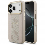 GUESS &uuml;mbris jaoks IPHONE 17 Pro compatible with MagSafe GUHMP17LPG4SEMCP (PU W/ 4G PU Stripe) roosa