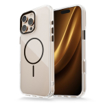 Clear Thin Mag dėklas for iPhone 16 Pro 6,3" juodas