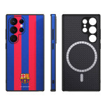 FC Barcelona dėklas Samsung Galaxy S24 Ultra magnetinis dėklas MagSafe OCFCBMCS24UBG BG