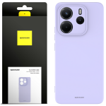 Spacecase Silikoninis dėklas 3.0 Redmi Note 14 4G &scaron;viesiai violetinis