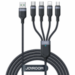 USB Laidas Joyroom "4in1 / S-A18" juodas 120cm