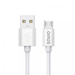 USB-kaabel 3 m USB 2.0, USB A - Micro USB Valge SAVIO CL-167