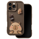 Ultra Trendy 3D &uuml;mbris iPhone 15 Pro 6,1" kapibara