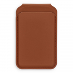 Leather wallet with stand, compatible with MagSafe Satechi Vegan Leather Wallet Stand brown